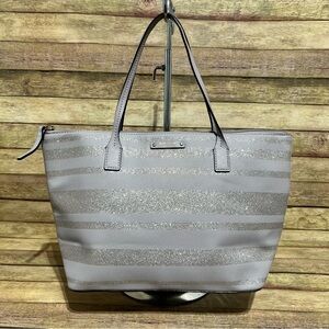 Kate Spade Gray Tote Bag EUC